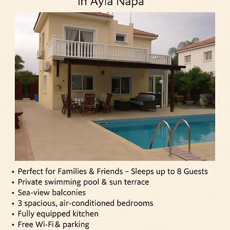Carolyn Villa Is A Luxury 4-Bedroom Villa With Private Pool In Agia Napa Exterior foto